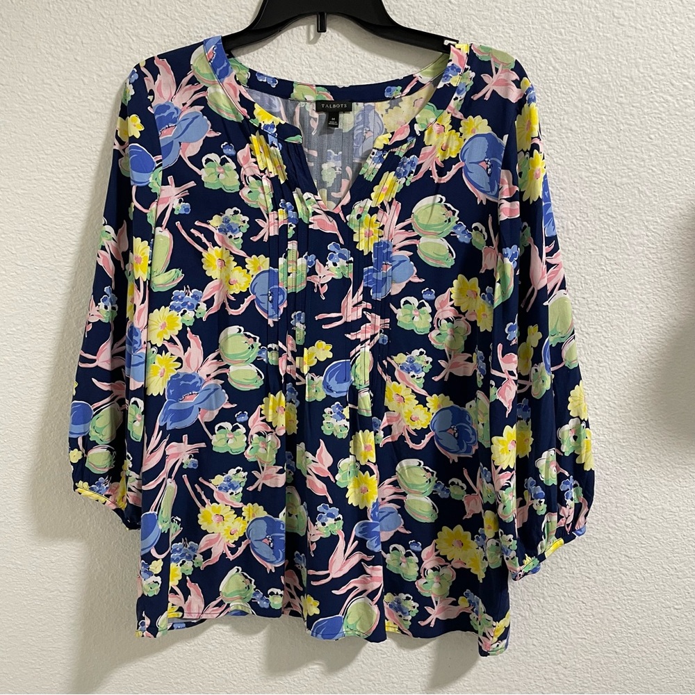 Talbots Floral Print Women's Top